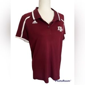 Adidas Polo-style Texas A&M Aggies Top